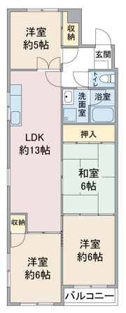 エクセル竹越の間取り画像
