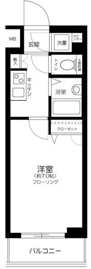 パレステュディオ新宿WESTの間取り画像