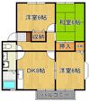 アザレア藤原K棟の間取り画像