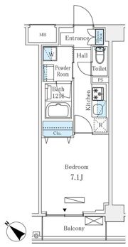 LUMICITY月島（ルミシティ月島）の間取り画像