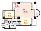 A.CITYタワーズウエストの間取り画像