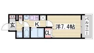 プレサンス神戸駅前グランツの間取り画像