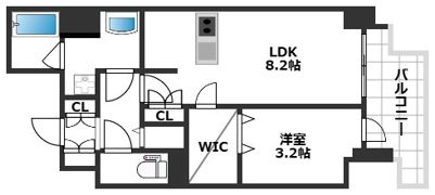 エステムコート神戸元町Ⅱザ・サロンの間取り画像
