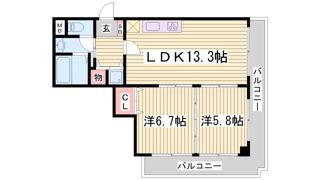 神戸中山手ハウスの間取り画像