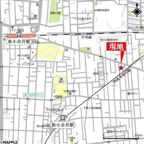 近くに施設あり