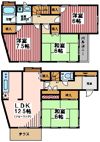 柴崎貸家の間取り画像