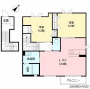 シャーメゾン牧山の間取り画像