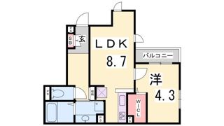 ブルーノ篠原中の間取り画像