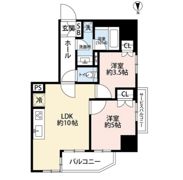 プレール・ドゥーク菊川駅前の間取り画像