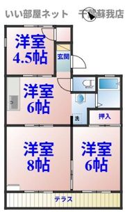 スカイハイツ池田Bの間取り画像