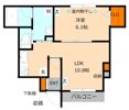 コーポ田園の間取り画像