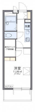 レオパレスアステックの間取り画像