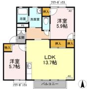 ラシェット・エムザC棟の間取り画像