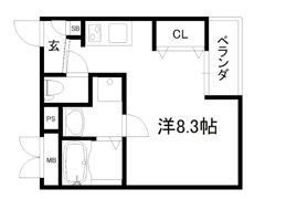 ミヤヴィ御所西の間取り画像
