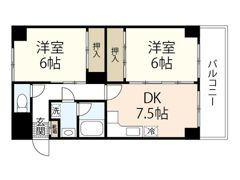 市川マンションの間取り画像