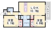 クローバー富士2号館の間取り画像