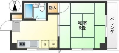 オカノハイツの間取り画像