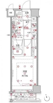 クレイシアIDZ王子の間取り画像