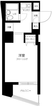 プレール新宿余丁町の間取り画像