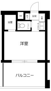 スカイコート駒場東大前の間取り画像