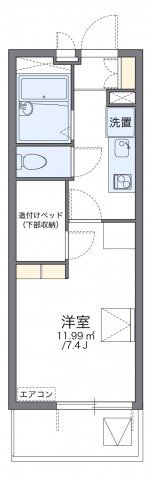 レオパレスフロントコートの間取り画像