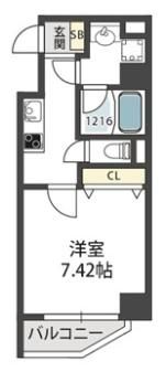 モンサンミッシェル北浜の間取り画像