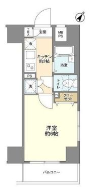 パークウェル大井町弐番館の間取り画像