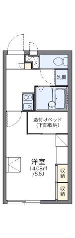 レオパレスフローラル合志館の間取り画像