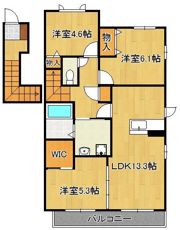 シャンティ B棟の間取り画像