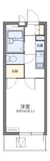 レオパレスグリーンビュー和田の間取り画像