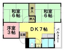 木本レジデンスBの間取り画像