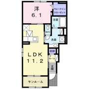 サンリット梶原Ⅲの間取り画像