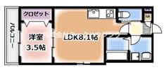ジーメゾン寝屋川秦町ルシェールの間取り画像