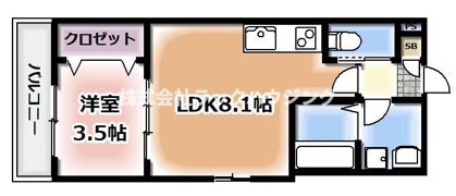 ジーメゾン寝屋川秦町ルシェールの間取り画像