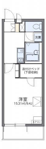 レオパレスルームス北越の間取り画像