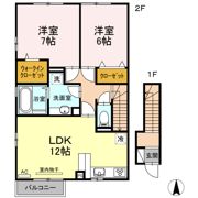 D-roomいちご館 B棟の間取り画像