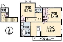 モンソレイユ B棟の間取り画像