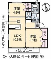 サニーハイツ城ヶ丘の間取り画像