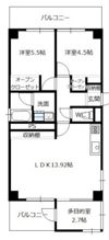 府中大須第二マエダビルの間取り画像