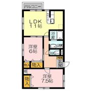 アイリス・クシマA棟の間取り画像