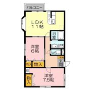 アイリス・クシマB棟の間取り画像