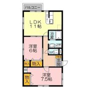 アイリス・クシマB棟の間取り画像