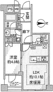 ジオ新宿百人町の間取り画像