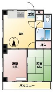 松田マンションの間取り画像