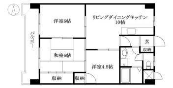 コスモ新川の間取り画像