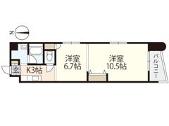 パステロ アロッジオ45東蟹屋の間取り画像