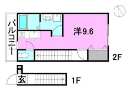 EARL’S COURT北条3 Aの間取り画像