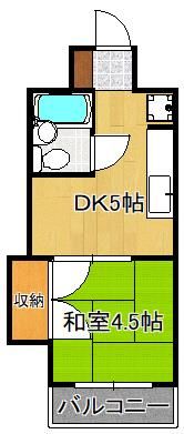 シティ花房 213の間取り画像