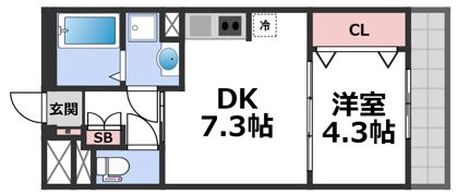 リアライズ長居公園通の間取り画像