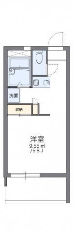 レオパレスねむの木の間取り画像